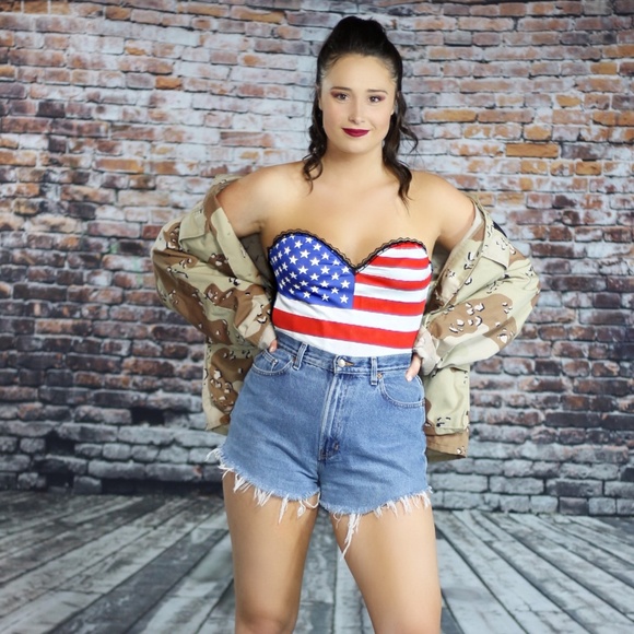 💜 American Flag Bustier - Picture 3 of 7